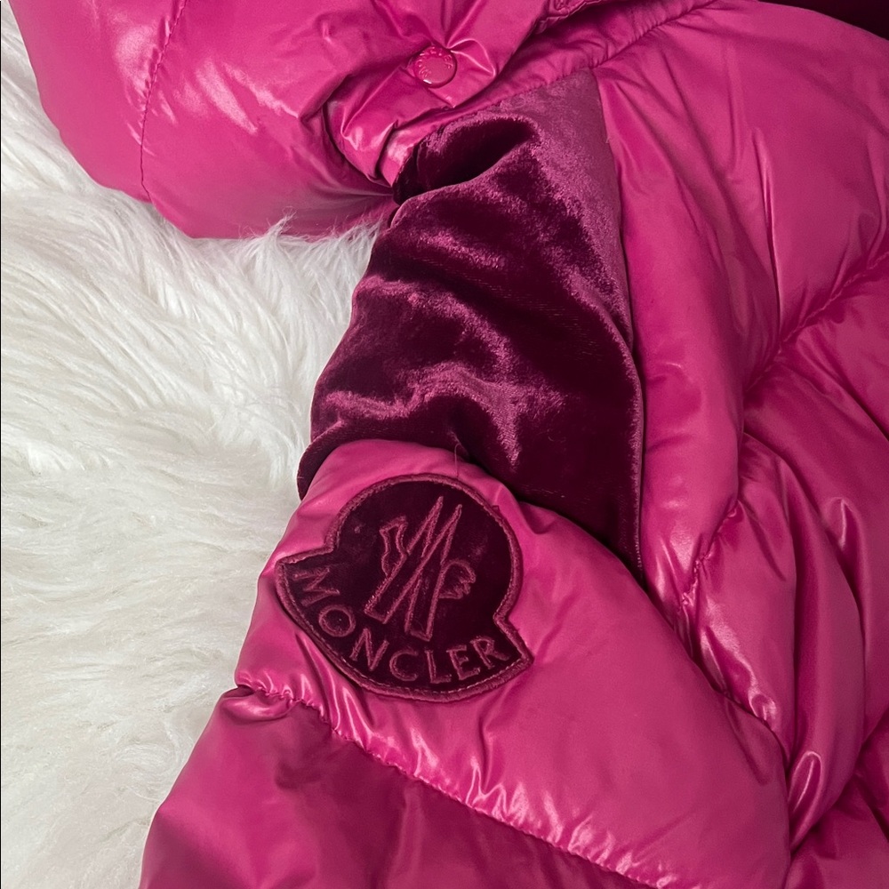 Moncler Kids Pink Puffer Jacket - Picture 7 of 10